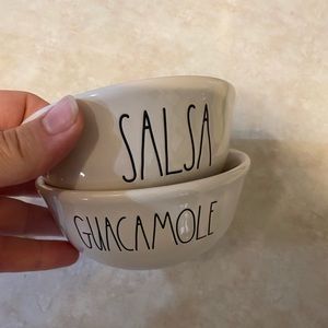 Rae Dunn Salsa and Guacamole serving bowls